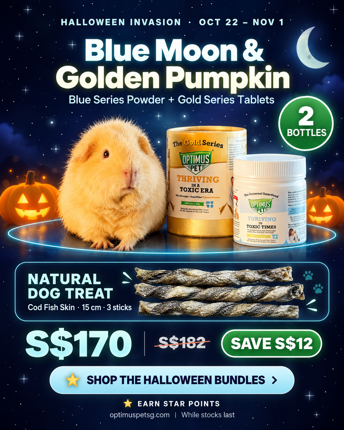 Blue Powder + Gold Tablets + Free Treat