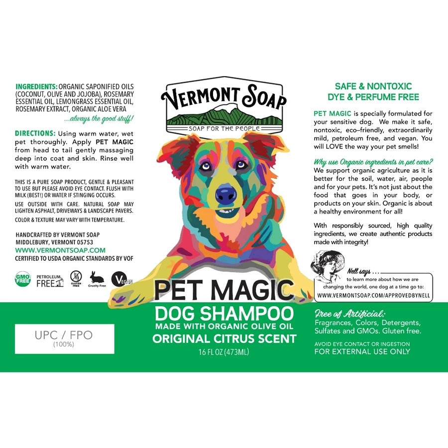 Vermont Pet Magic Shampoo 16 oz