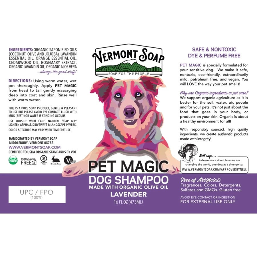 Vermont Pet Magic Shampoo 16 oz